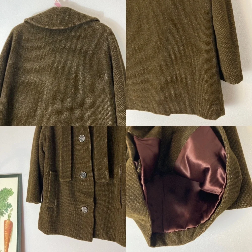 Vintage brown heavy winter coat